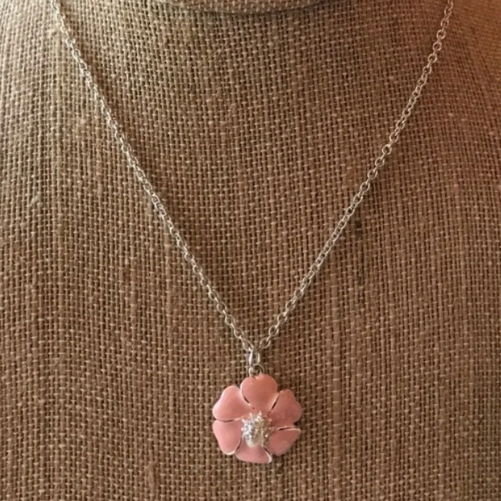 🌸Set of 2 Kids Stella & Dot Necklaces-Kristen Charm & Pink Mariposa Butterfly🦋